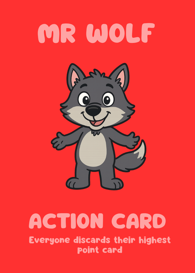 What's the Time Mr Wolf? Card Game